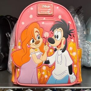 Loungefly Pink and Yellow Backpack